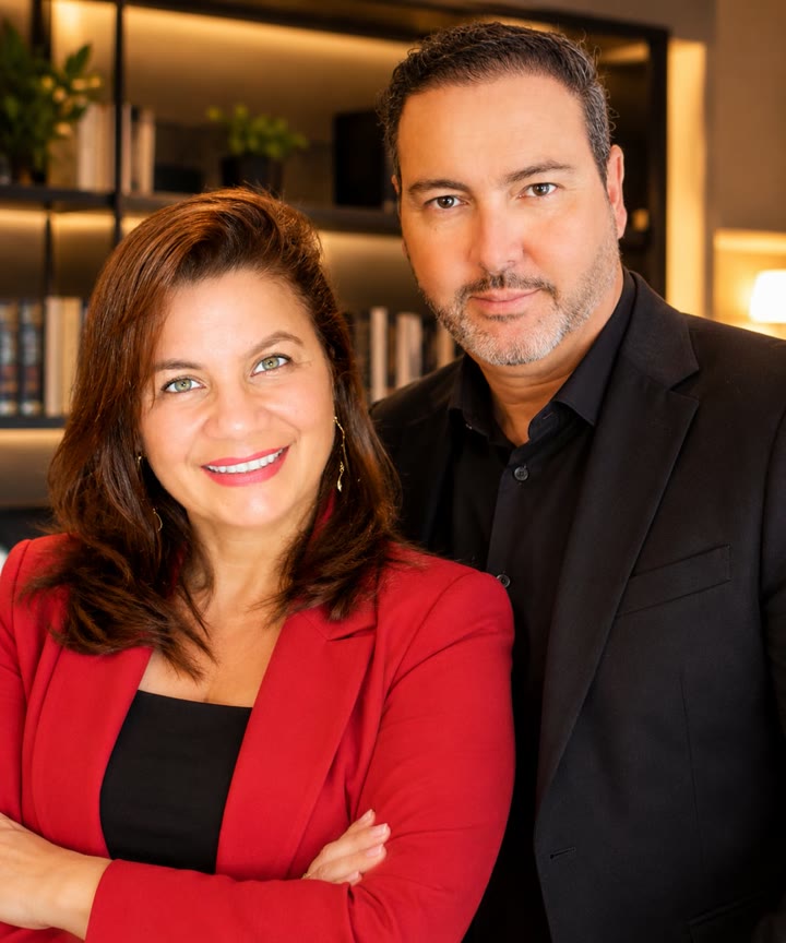 Monaliza Menezes e Flávio Gonçalves, sócios do CRM Multimarca